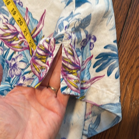 Tommy Bahama Tropical Hawaiian Silk Button Down Short sleeve Camp Shirt 2XL XXL - Picture 8 of 8